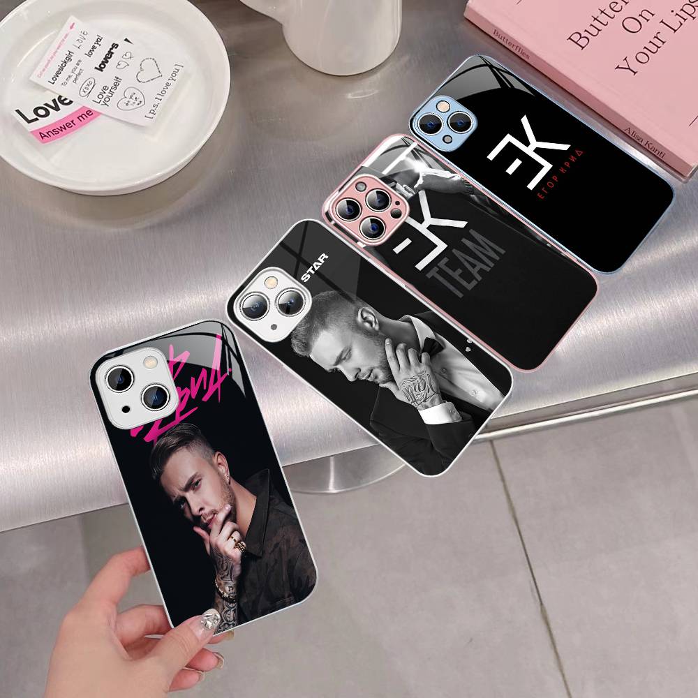 Закаленное стекло Egor Kreed Rapper для iPhone 14 13 12 11 Pro Mini XS MAX 14Plus X XS XR Чехол