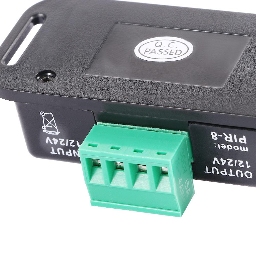 Домашний энергосберегающий инфракрасный PIR датчик движения DC 12V-24V для светодиодной ленты, выключатель, корпус, автоматический сенсор