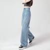 High Waisted Wide Leg Loose Straight Leg Draped Jeans