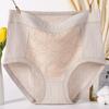 6XL Women Plus Size Underpants Pure Cotton Antibacterial Soft Seamless High Waisted Breathable Triangle Panties
