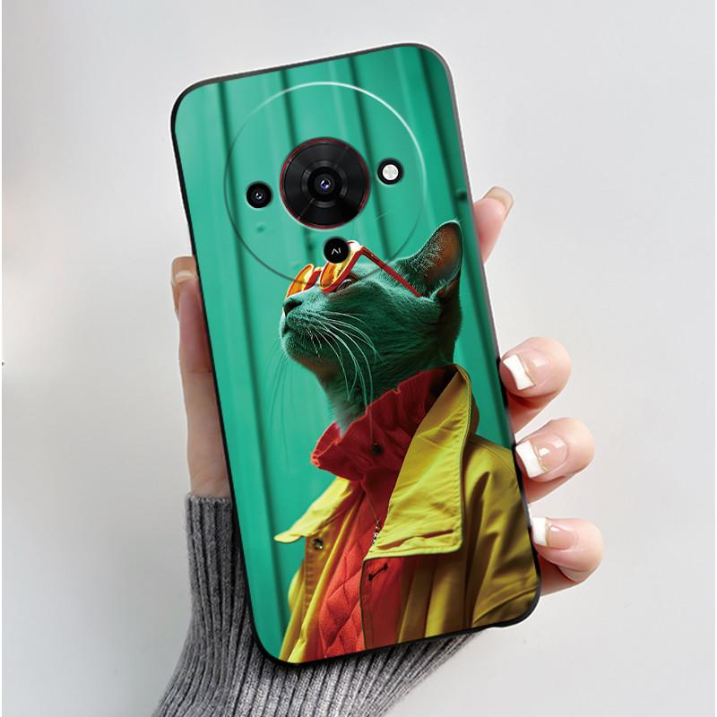 Милый мультяшный чехол для ZTE Blade A76 5G Z2469N Capa Funda Печатный корпус Защитная крышка Мягкий силикон Черный корпус Coque