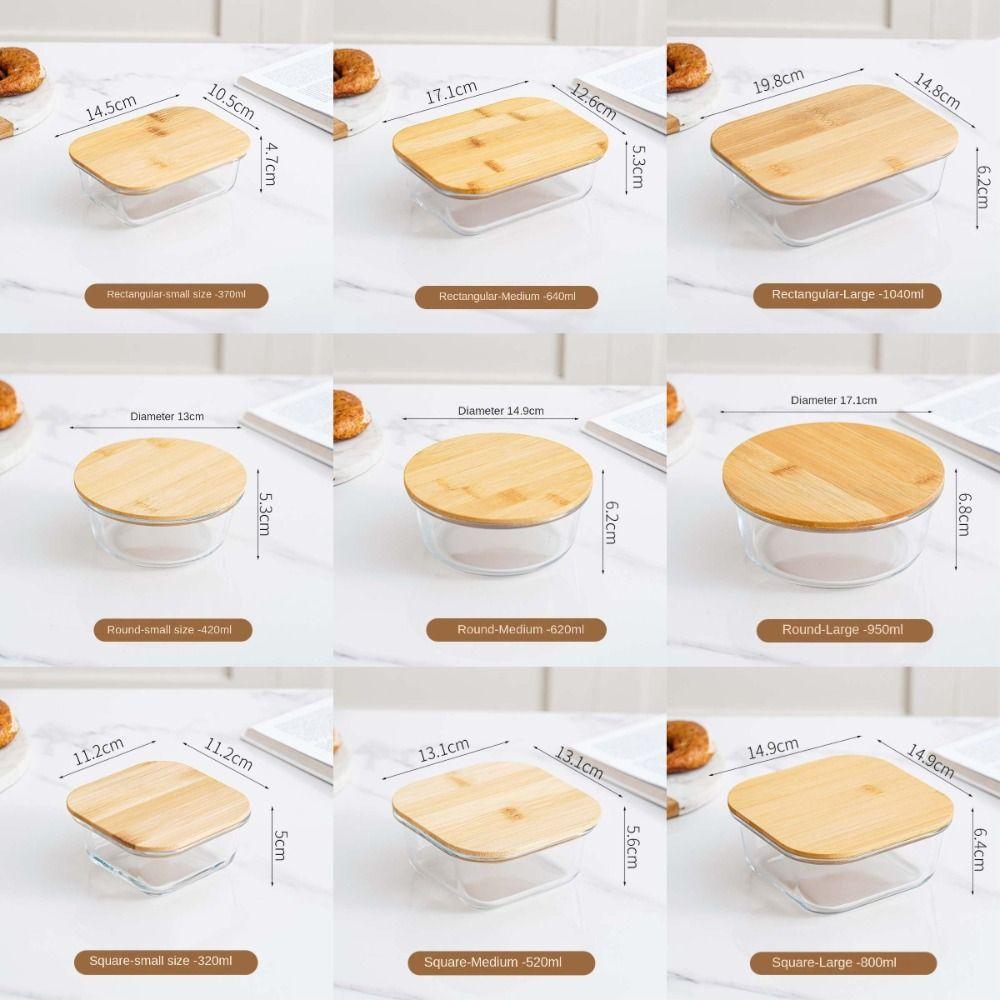 Жаростойкий контейнер для свежести Высокоборосиликатные контейнеры для хранения продуктов Офис