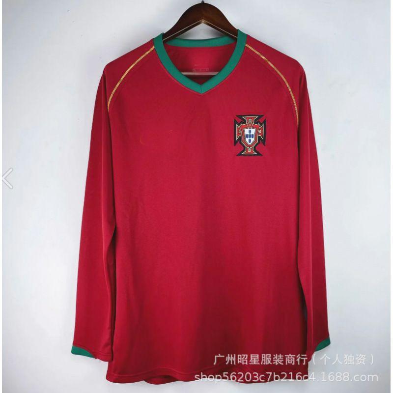 Vintage Long Sleeve Football Jersey Retro National Team Shirt 06 England Argentina Portugal Italy Brazil Sports Top