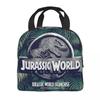 Insulated Lunch Bag Fallen Kingdom Jurassic World Accessories Horror Dinosaur Lunch Food Box New Thermal Cooler Bento Box