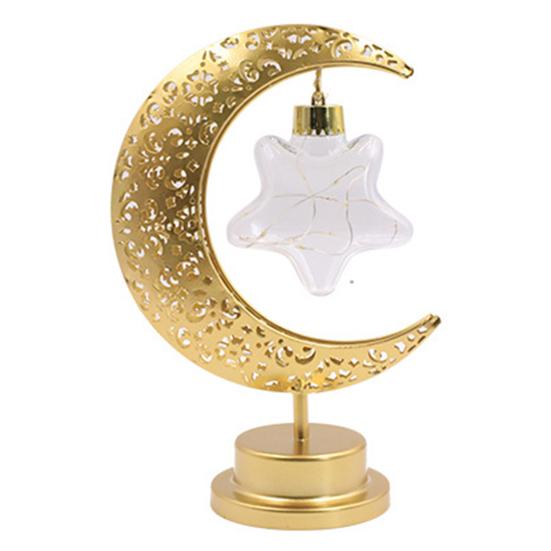 Металлическая светодиодная лунная лампа, мерцающее бесплатное мягкое освещение, креативный полый дизайн, ночник для спальни, украшение для прикроватной настольной лампы