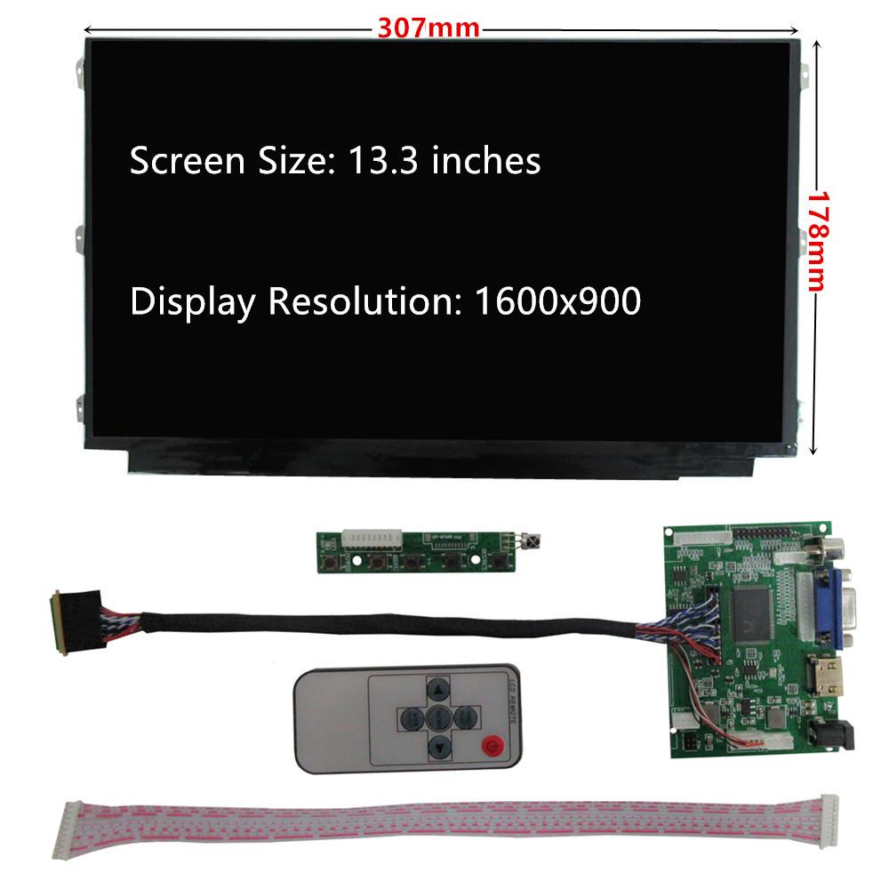 13.3 Inch LCD Screen Display Monitor Driver Control Board 2AV HDMI-Compatible VGA For Raspberry Pi Banana Orange Pi PC Computer 1