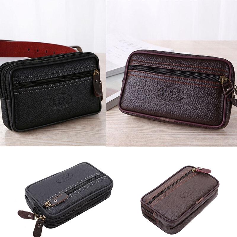 Pack Belt Loops Waist Bag Men Fashion Vintage Waist Packs Mobile Phone Pouch