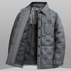 Рубашка с воротником Легкая осенняя куртка-пуховик для мужчин Осень и зима Новая белая куртка-пуховик для мужчин Молодежная модная простая куртка