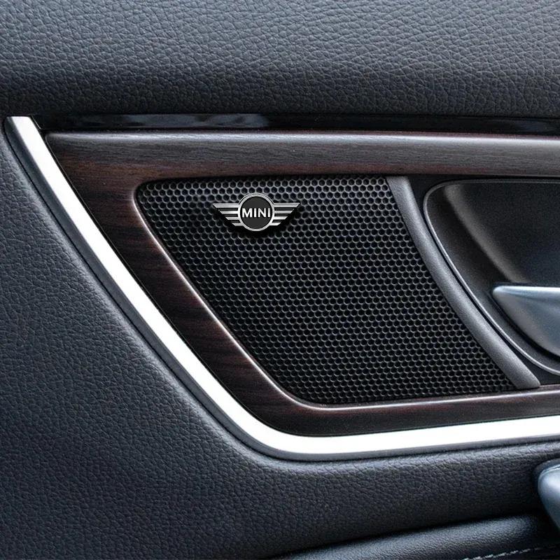 Car Audio Speaker Stereo Emblem 3D Metal Sticker For Mini Cooper JCW Works Hatch F54 F55 F56 F57 F60 R50 R52 R53 R55 R56 R57