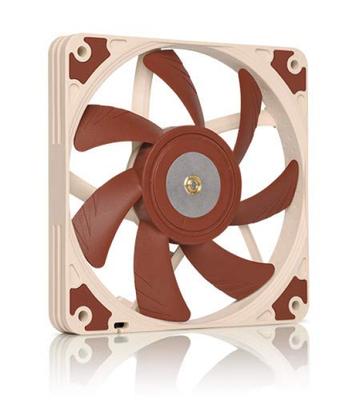 Noctua PWM Премиум Тихий Тонкий Соединение NF-A12x15 chromax.black.swap, Вентилятор, 4-контактный (120x15 мм, Черный)