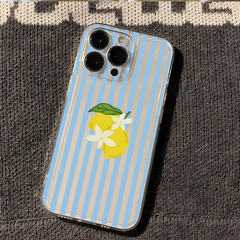 Чехол с дизайном в лимонно-красно-розово-голубую полоску для Samsung Galaxy S25 Ultra S24 Plus S23 FE S22 A56 A36 A16 A55 A54 A53 A52, ТПУ чехол