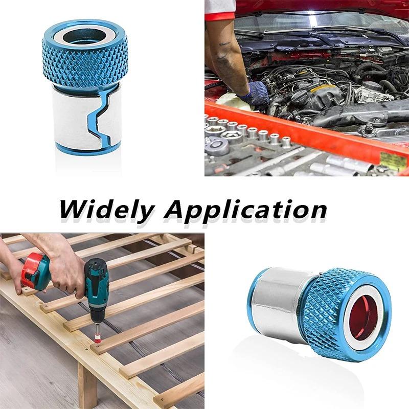3PCS Magnetic Bit Holder Alloy Electric Magnetic Ring Screwdriver Bit Head Holder Anti Corrosion Magnetizer for Phillip Bit