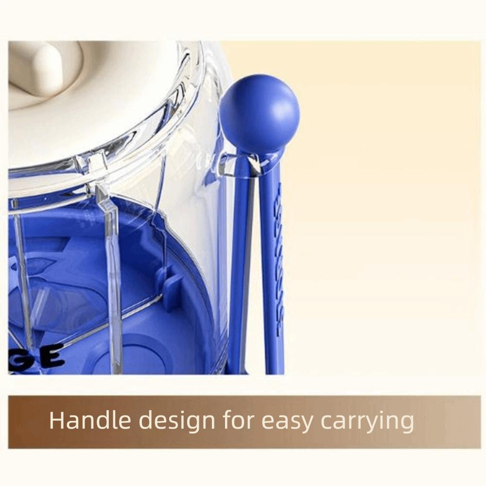 Large Capacity 4 Grids Pill Organizer Press Type Daily Pill Dispenser  Office