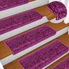 Step Mats 30 pcs. 65 x 21 x 4 cm Purple Rectangular Edge