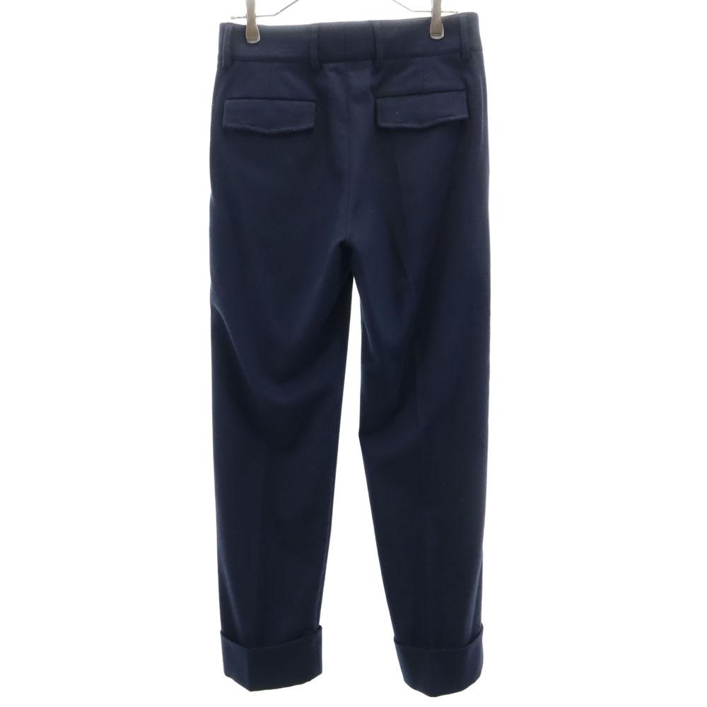 GUCCI Made in Italy Wool Blend Slacks pants 44 blue Men's Used