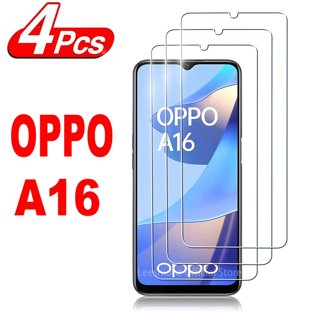 4 штуки 9H защитная пленка для экрана для OPPO A16 A16K A16e A16s HD закаленное стекло