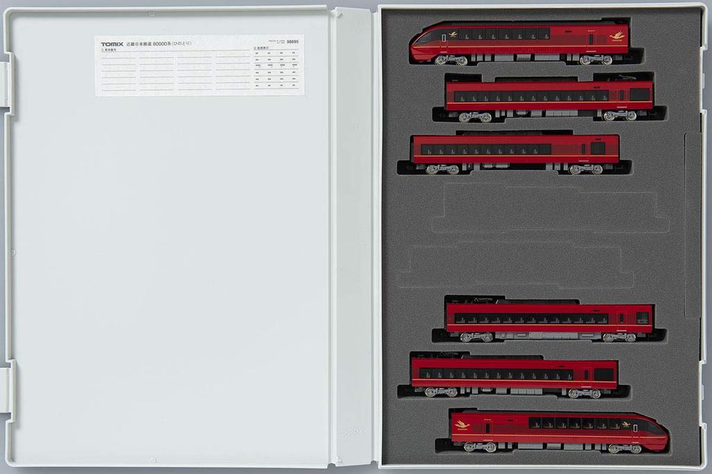 Tomytec TOMIX N Gauge Kinki Nippon Railway 80000 Series Hinotori 6 Car Formation Set 6 Cars 98695 Железнодорожная модель поезда