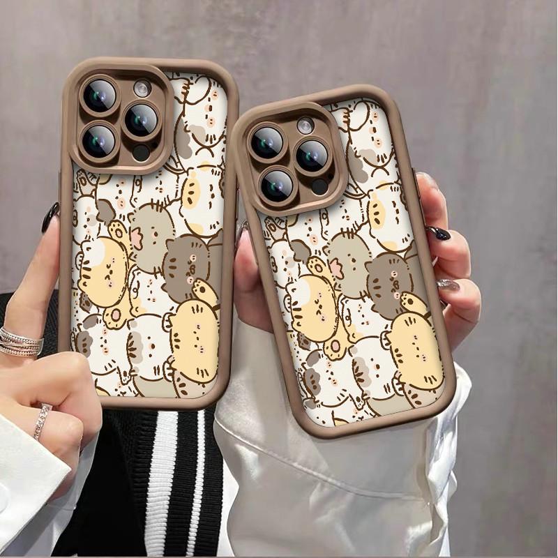 Cute Cartoon Cats Printed Fashion Case Flexible Soft Silicone TPU Shell Full Back Cover for Xiaomi Redmi Poco