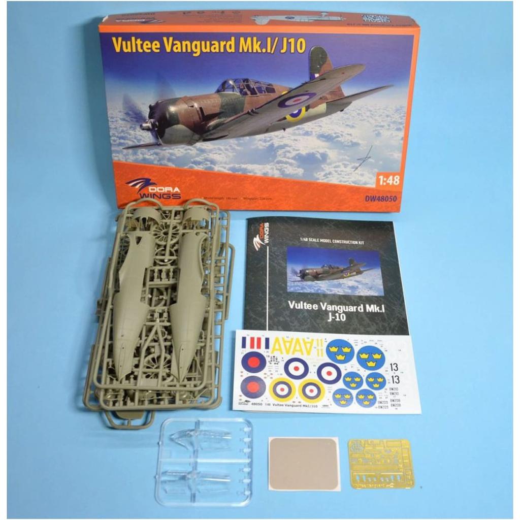 Чертежи 1/48 Vultee Vanguard Mk.1/J10 Пластиковый набор DWS48050