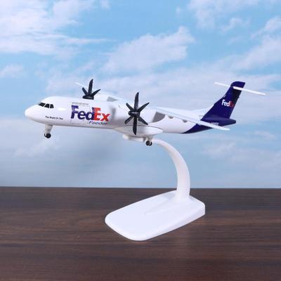 20СМ Металлическая литая модель самолета Fedex Express ATR Модель самолета Игрушка для демонстрации Коллекция Домашний декор Подарок