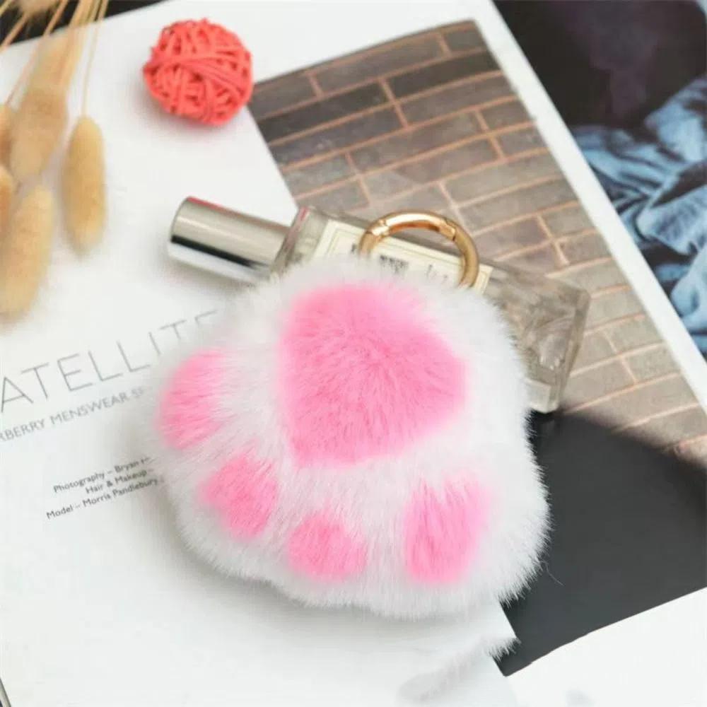 Брелок для ключей Furry Doll Cat's Paw, плюшевая игрушка Cat's Paw, кулон, ювелирное изделие, подарок