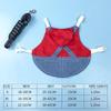 Pet Rabbit Clothes Denim Jacket Coat Small Animal Harness Leash Vest Bag Hat Set for Ferret Bunny Hamster Small Pet Supplies