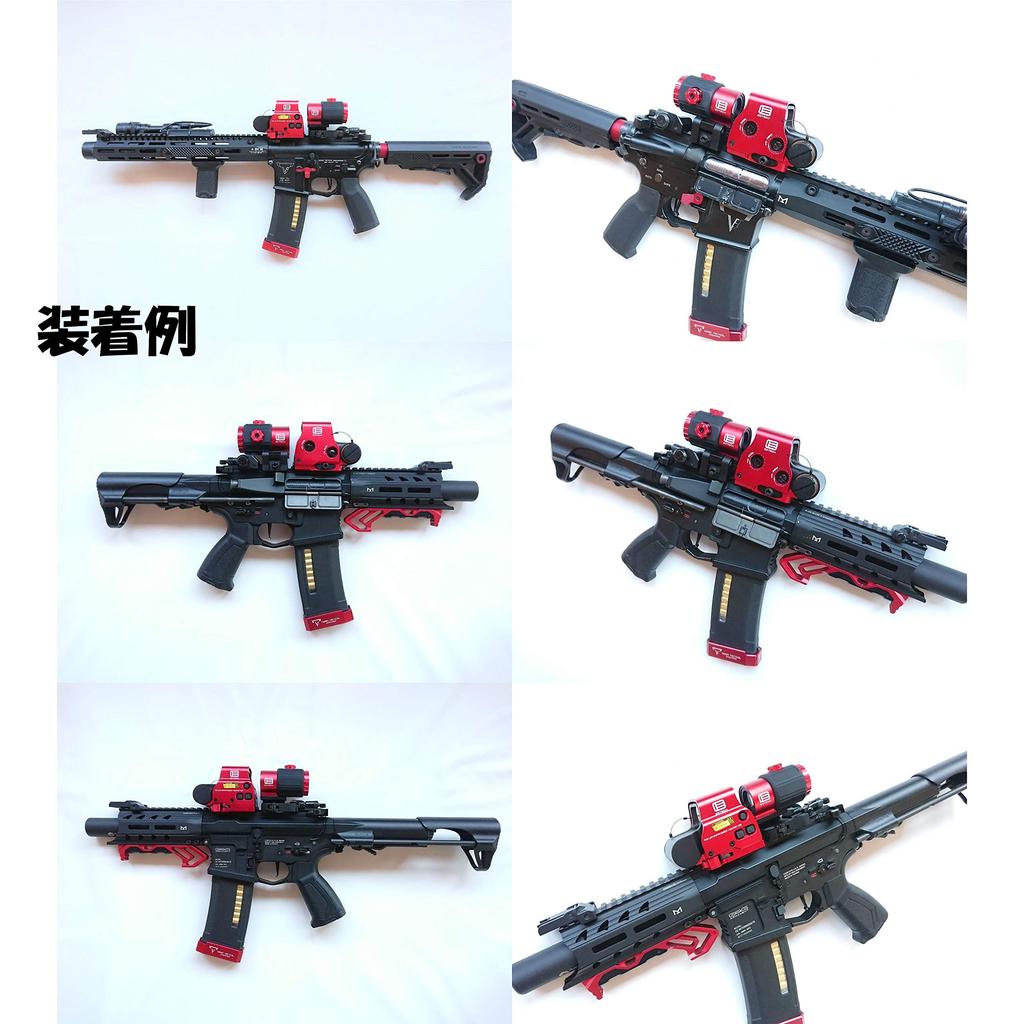 EO G43 Тип Лупа Реальная Гравировка Реплика Красный EXPS G33 STS Крепление 3x Усилитель Лупа G43 [AERITH BLACK] (Красный РД)