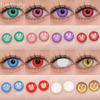 FUNSACHY Косплей Цветные контактные линзы для глаз Цветные контактные линзы для глаз Хэллоуин Аниме Косплей Линзы Красота Ученик Ежегодный Len