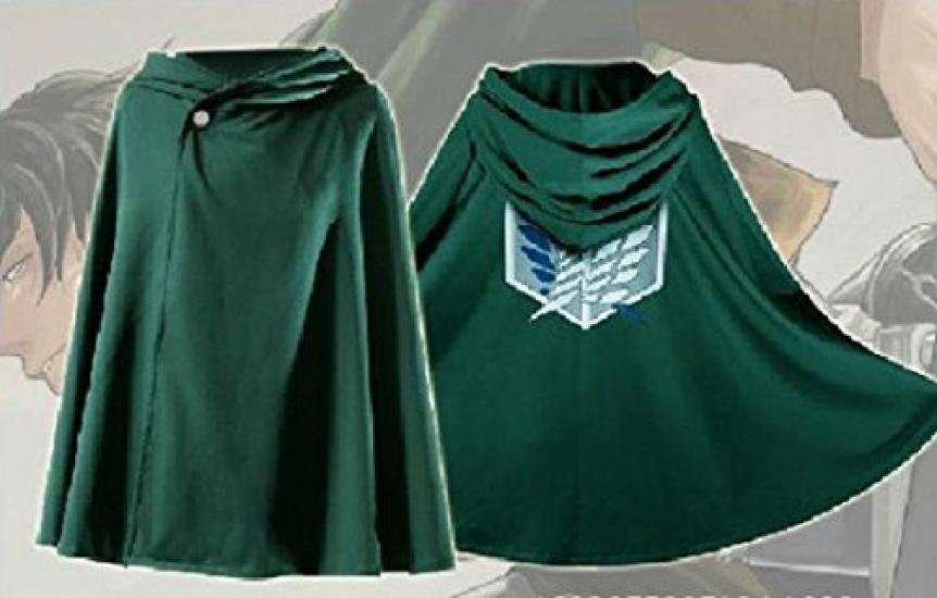 Атака титанов разведывательный корпус плащ костюм M размер 170см косплей