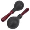 2Pcs Sand Hammer Toy Orff Percussion Toy Children Early Education Plastic KTV Active ToolBlack