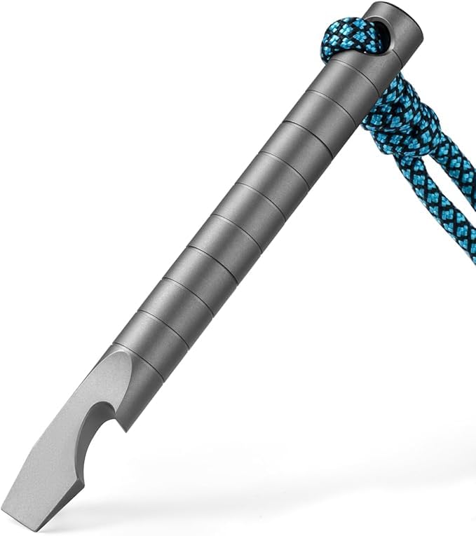 Titanium Multi-Tool Crowbar EDC Pry Bar Small Tool Bottle Opener