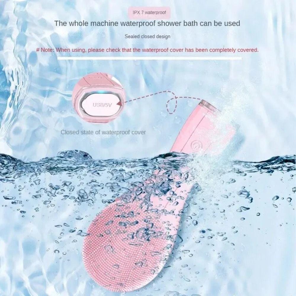 Silicone Facial Cleansing Brush Rechargeable Pore Cleaner New Face Scrubber Women