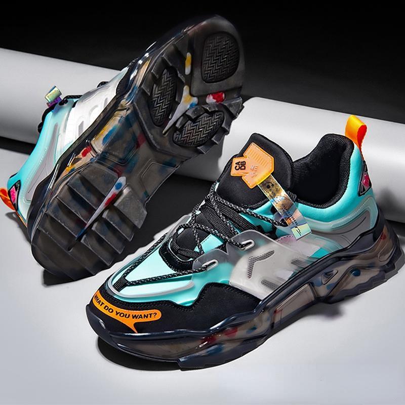 Mens High Quality Men's Non-slip TPR Rubber Soft Sole Fashion Sports Running Shoes