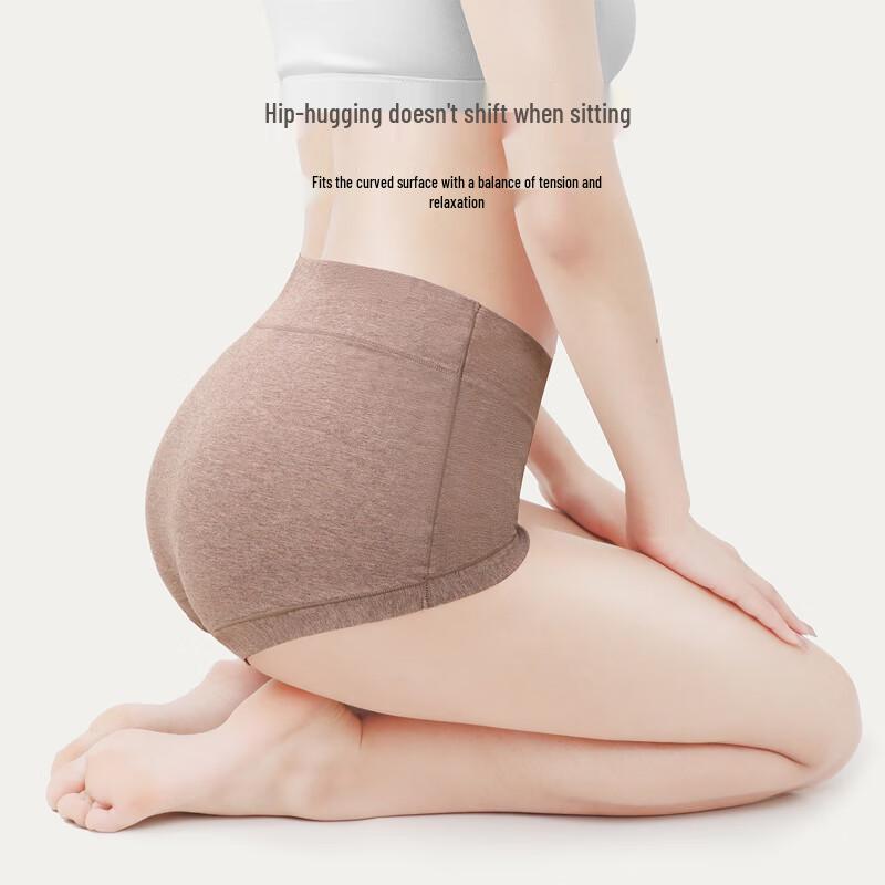 YOUNGYELL Женские трусы-боксеры с высокой посадкой, из чистого хлопка, антибактериальные, 3 штуки