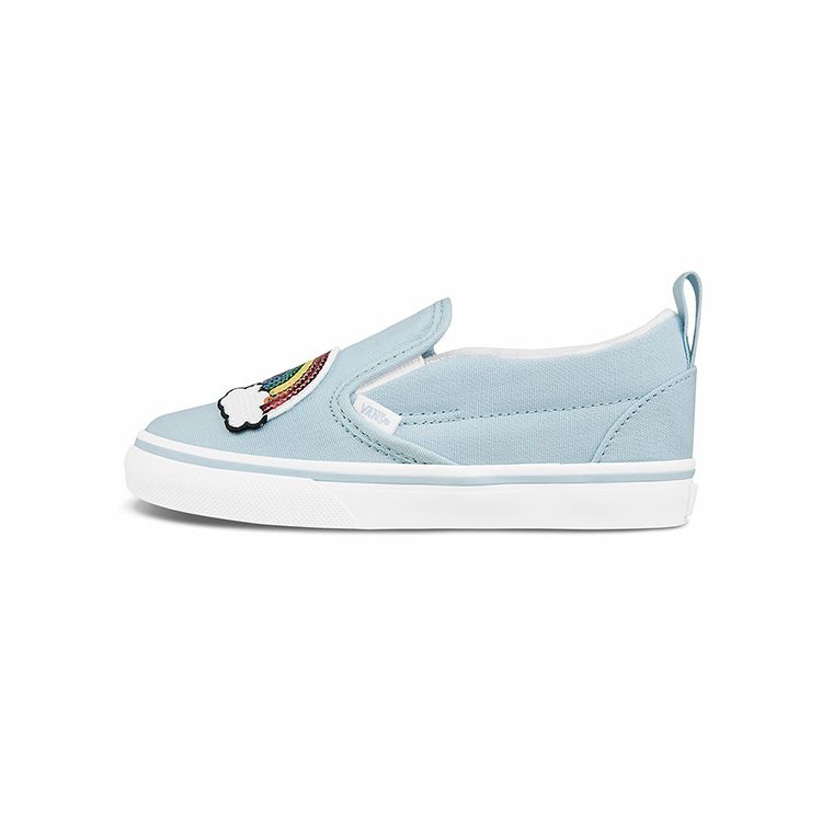 Vans Повседневная Удобная Прочная Дышащая Обувь для Ходьбы с Низким Верхом Детская Обувь Синяя VN0A348834C