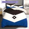 Hamburger SV Pattern Bedding Quilt Set  Home Decoration  Gift (1 * duvet cover + 2 * pillowcase  without core)
