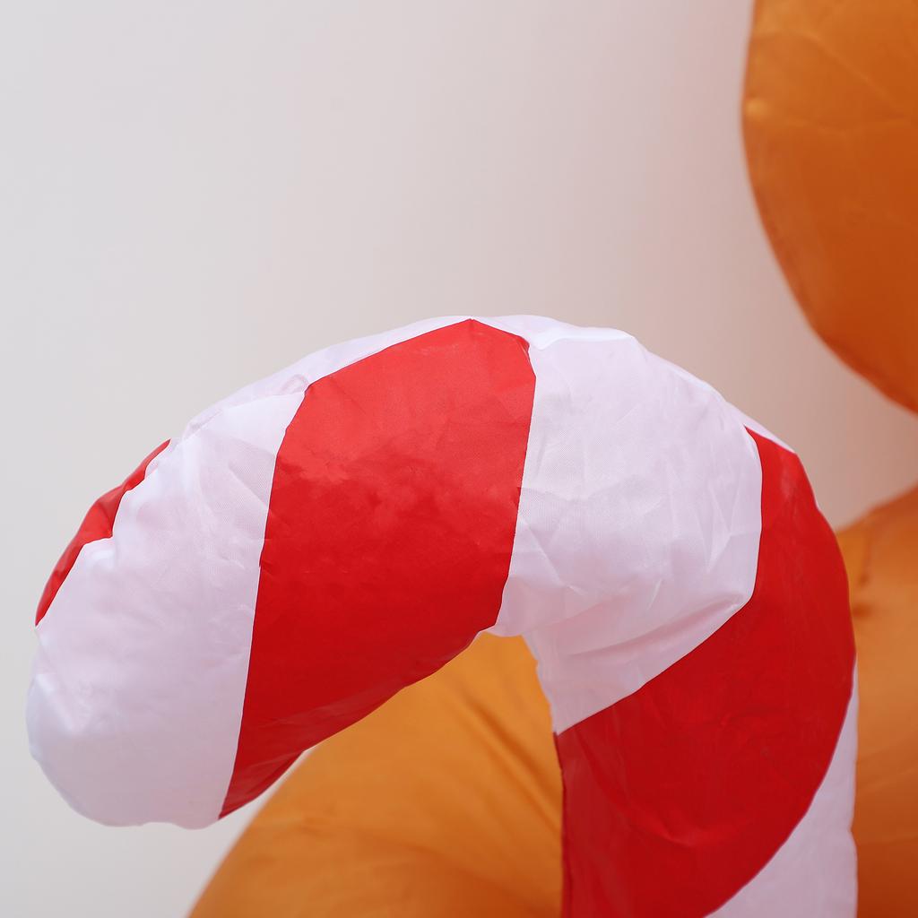 Рождественские надувные фигурки высотой 1,5 м в виде пряничного человечка с леденцами, надувные украшения для двора, снеговик