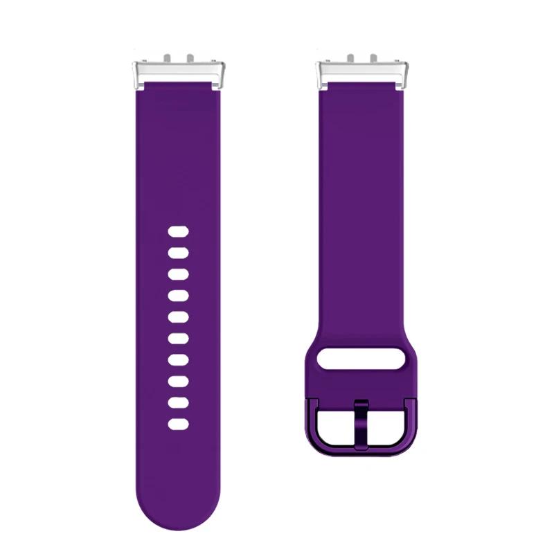 Удобный для кожи ремешок для Samsung Galaxy Watch Fit 3 Мягкий силиконовый ремешок с цветной пряжкой для Samsung Galaxy Watch Fit 3