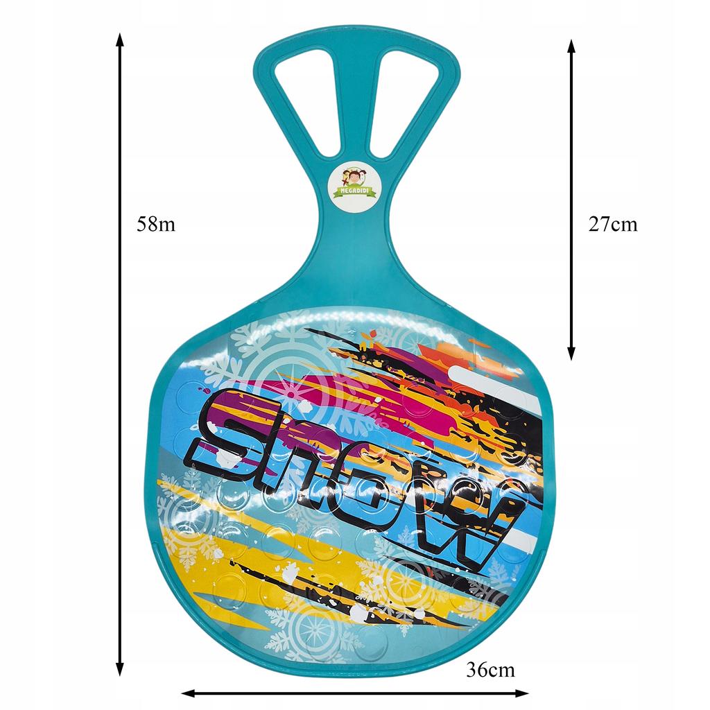 Dwie Sztuki Ślizg Jabłuszko Komplet Sanki Xxl 58 Cm Solidne Modern Art