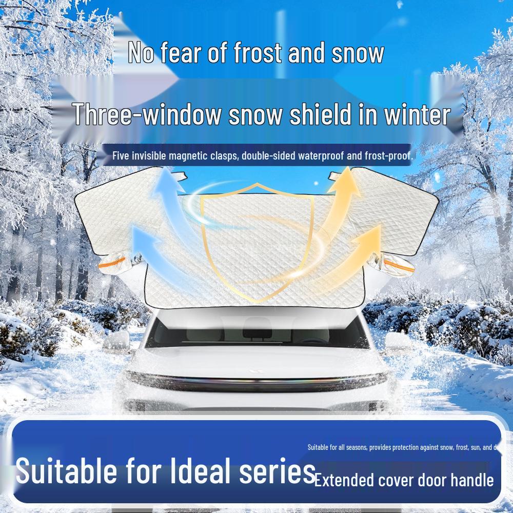 Ideal Car Sunshade: Heat Insulation & Anti-Freeze Windshield Cover for L7/L8/L9/ONE Models