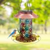 Кормушки для птиц для улицы Солнечная Дикая Металлическая Кормушка для птиц для двора Уличная Светодиодная Кормушка для птиц Погодоустойчивый Диспенсер для корма Привлекающий