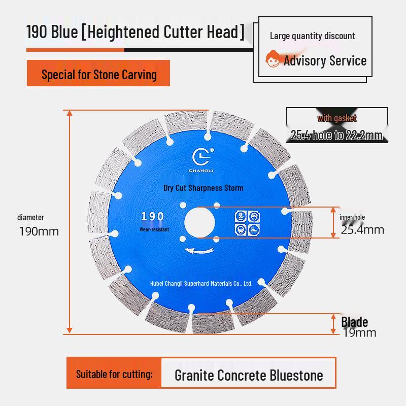 190mm Diamond Saw Blade for Marble and Concrete Cutting