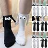 Funny Magnetic Suction Cup 3D Doll Pair Of Socks Socks For Women Men Unisex Funny Couple Hold Hands Socks For Couple