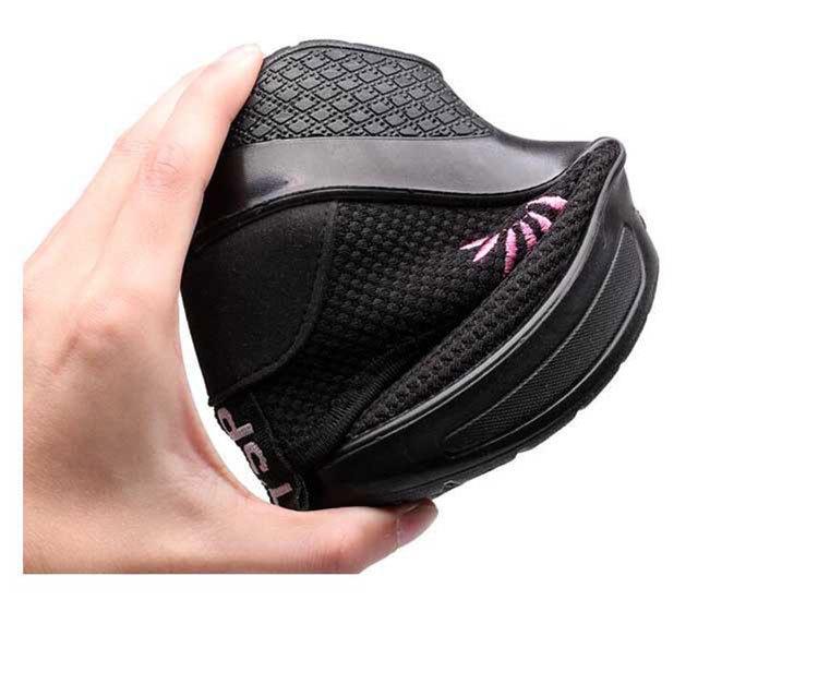 Танцевальные туфли Ju Hutong из бархата и хлопка — средний каблук, дышащие, мягкая подошва для фитнеса и гимнастики, всесезонная одежда.