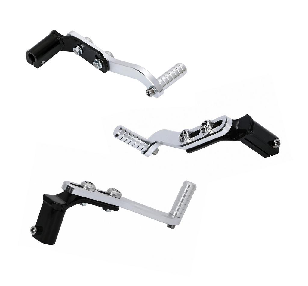 Мотоциклетная педаль переключения передач, Super Cub, Monkey, Алюминий, Педаль переключения, Модификация, Угол, Регулировка длины (Серебряный)