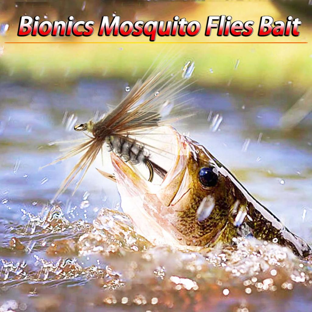 6/10Pcs/Box Biomimetic Wet Fly Flies Fishing Flies Artificial Insect Hook Bait Mosquito&Nymph Fly Fishing Trout Lures