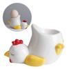 Керамические Держатели для Яиц Милые и Прочные Дизайн Курицы или Утки Лоток для Яиц Идеально Подходит для Семейных Завтраков или Встреч с Друзьями