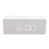 LED Mirror Digital Alarm Desk Clock Large Display 1224 Hour Format Snooze Mode Adjustable