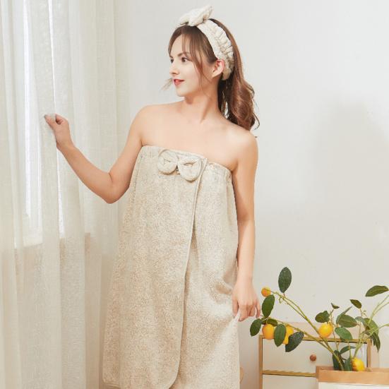 2 шт./набор Женское банное полотенце-обертывание Абсорбирующее полотенце для тела и повязка на голову Регулируемое обертывание для душа для спа, пляжа, бассейна, спортзала, отеля, путешествий