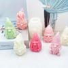 3D Dwarf Silicone Candle Mold Cute Santa Claus Portrait Crafts Resin Plaster Soap Molds Diy Home Gifts